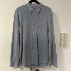 Lululemon Pique Long Sleeve Shirt Light Blue